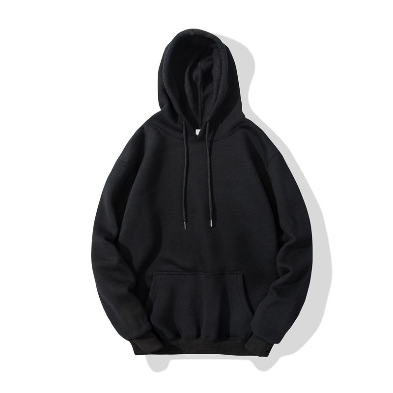 

Autumn and winter Plush hooded men' sweater seal, Navy trousers
