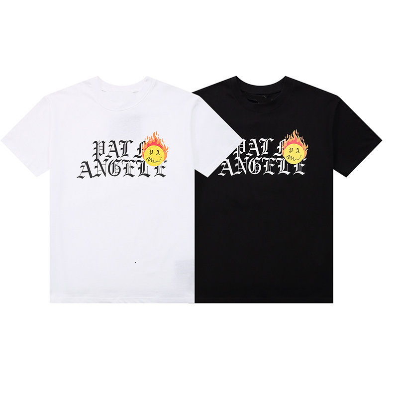 

Men's Shorts T Shirts 21 Piman PA sleeve flame wave brand fashion bottomed Top sameJZ7T, White;black