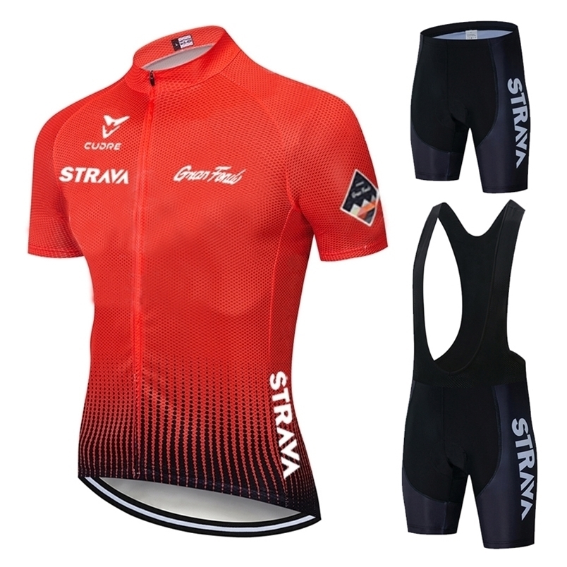 

Man Summer Cycling Jersey Set STRAVA MTB Bike Clothing Bicycle Clothes Wear Maillot Ropa Ciclismo 2021 220214