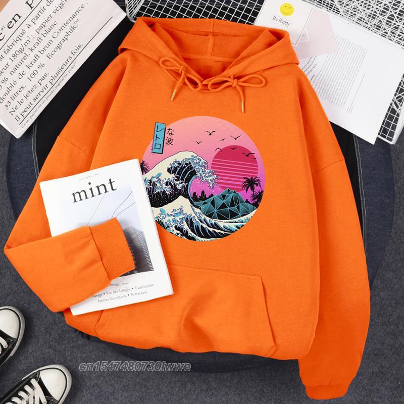 

Men's Hoodies & Sweatshirts Japan Anime Cartoons Landscape Printing Men/Women 2022 Autumn Winter Pullover Casual Harajuku Sportswear Male Ho, Black