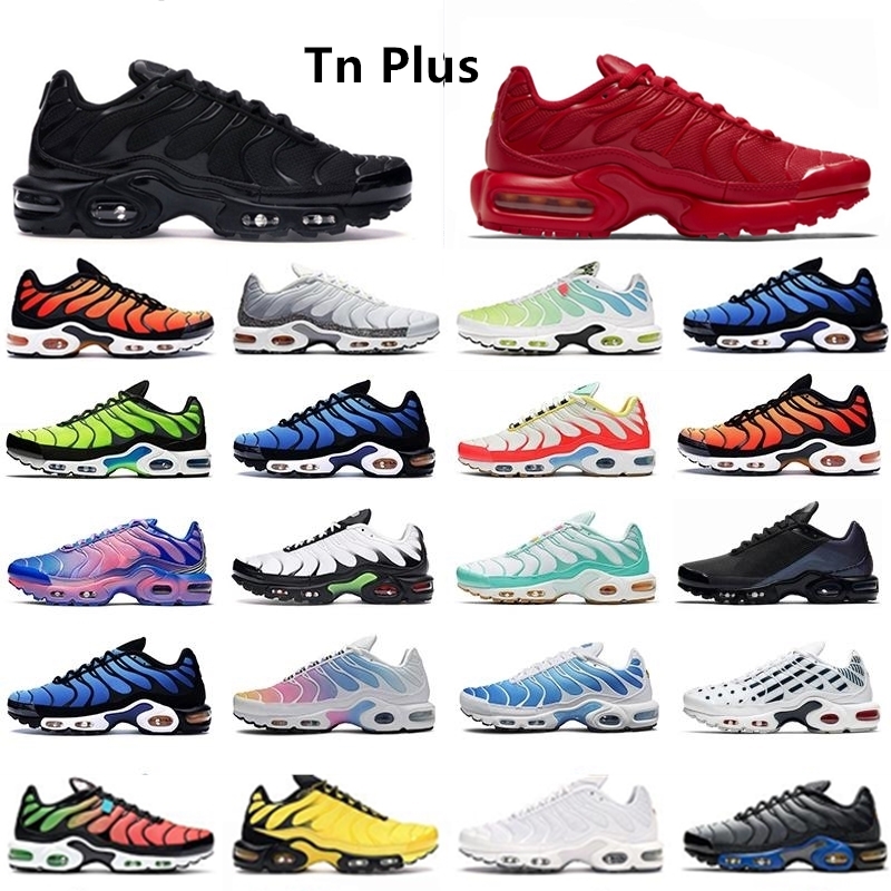 

tn plus men women Running Shoes trainers Psychic Blue Atlanta White Volt Triple Black Orange Fuchsia Pink Aqua Silver Wolf Grey mens outdoor sneakers, The original box