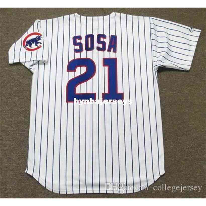 

Cheap Custom SAMMY SOSA Chicago Stitched 1998 Majestic Vintage Home Baseball Jersey Retro Mens Jerseys shirt, Black