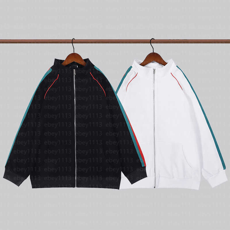 

mens tracksuits classic zipper Jackets designer Jogger Spring Autumn Hoodie Tracksuit italy fashion Two piece set causal Stitched suit, White
