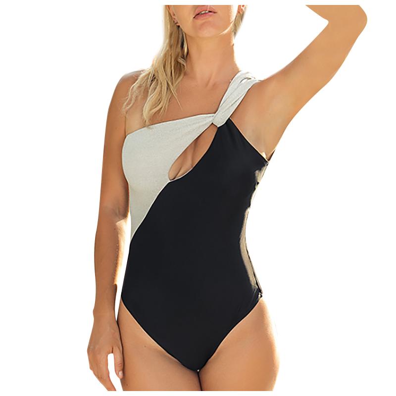 

Women' Swimwear 2021 Sexy One Piece Swimsuit Women Solid Bodysuit Push Up Monokini Bathing Suit Summer Beachwear XL, Black