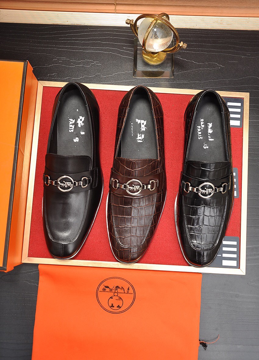 

Men Loafers Luxury Crocodile Casual Business shoes Leather Formal Dress Designer Wedding Shoe Flat Alligator Suit Office Pointed Toe, #03