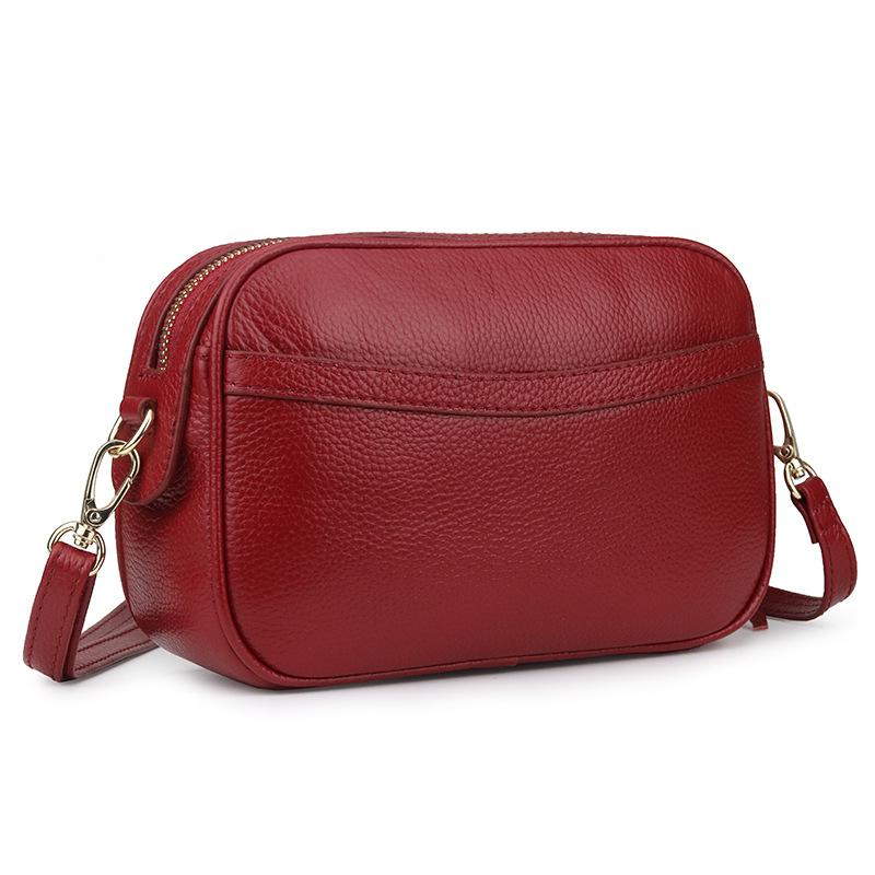 

Genuine Leather Messenger Bag Woman Handbag Korean Style Small Ladies Hand Bags Luxury Handbags Women Designer Shoulder Totes, Black