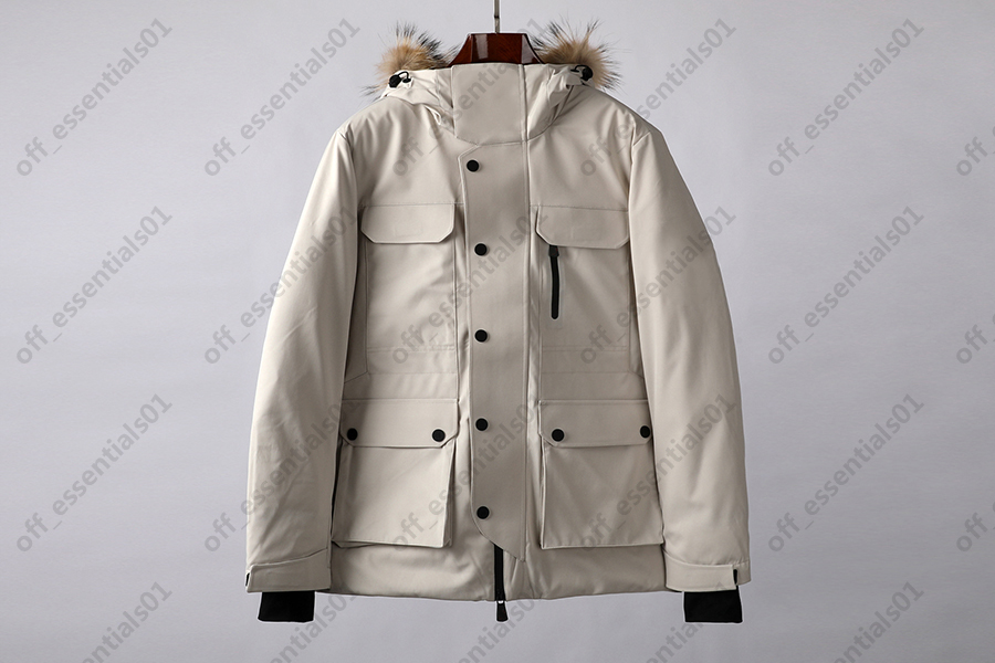 

Winter windproof and cold-resistant mens down jacket France Tide Brand Thick warm hooded jackets, Customize