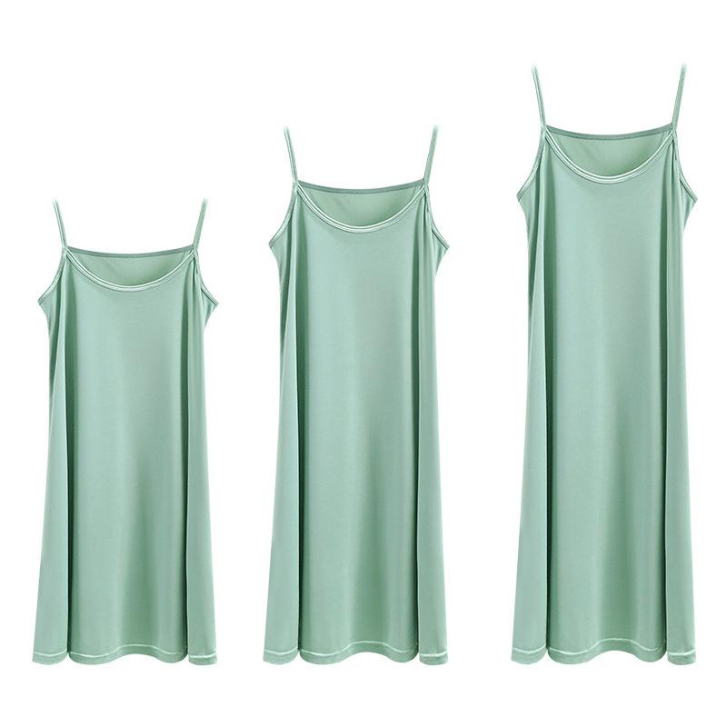 

Women's Sleepwear Full Slips Under Dress Women Summer Plus Size Sleeveless Modal Petticoat Underskirt Spaghetti Strap Seamless Sling, Beige-92cm