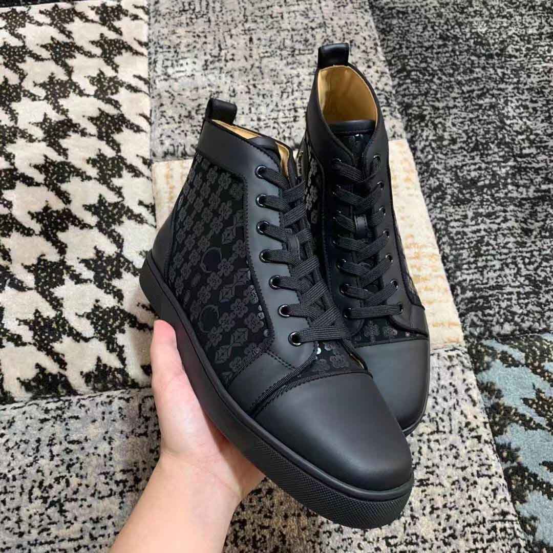 

Elegant & Sporty Black Calfskin Orlato Sneakers Shoes Red Bottom Men Women Casual Walking Comfort Outdoor Discount Footwear EU35-47