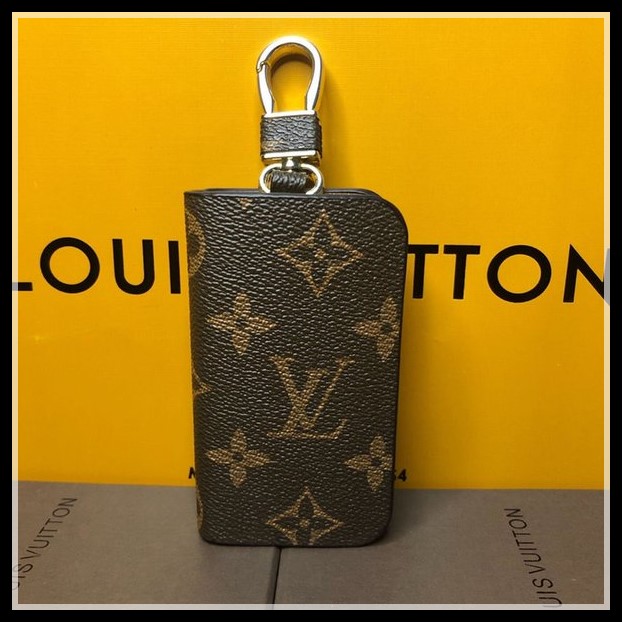 

YSL LV LOUIS VITTON BAGS Car Key Chain Wallets Pochet Cles Designers Womns Mens Key Ring Credit Card Holder 007, Red;black