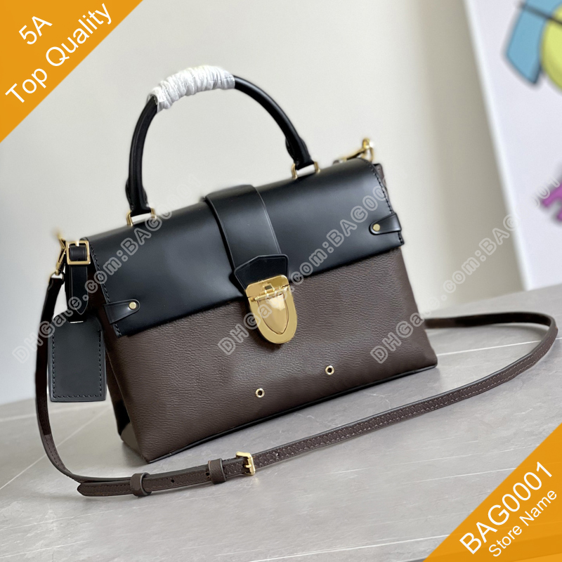

5A Top Quality Clamshell Bag Urban Fashion Shoulderbags Handiness Packages With Box B154 (43125) BAG0001, Brown 43125