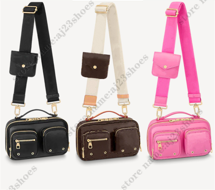 

Sporty Utility Crossbody functional bag sliding coin purse Zipped Pockets Luxurys designers camera bags, 01