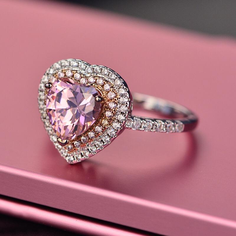 

Cluster Rings YPAY8 Fashion Simple Ladies S925 Sterling Silver Ring Top Quality Large Zircon Wedding Lasting Color Jewelry