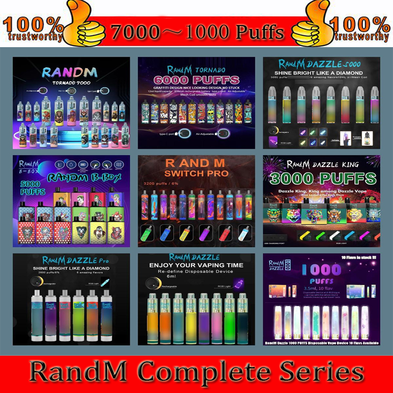 

Original RandM Dazzle Switch Pro B Box Tornado Ghost Electronic Cigarettes Disposable Vape king 1000 2000 3200 4000 5000 6000 7000 8000Puffs