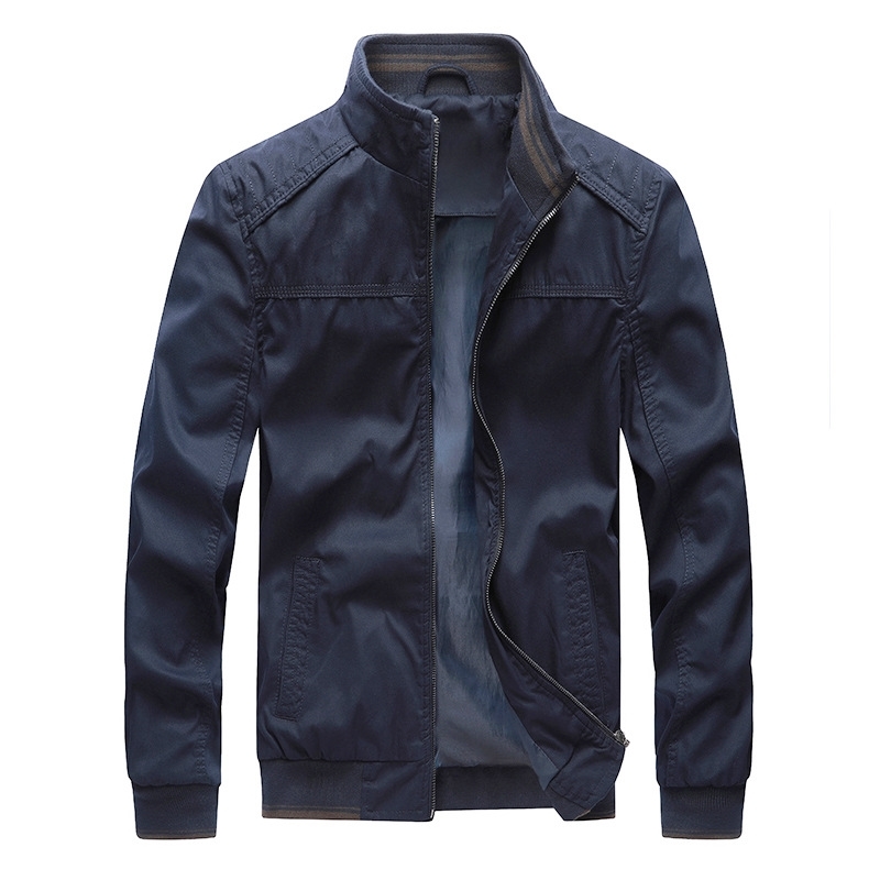 

2021 autumn men's cotton simple coat casual work jacket hot, Khaki