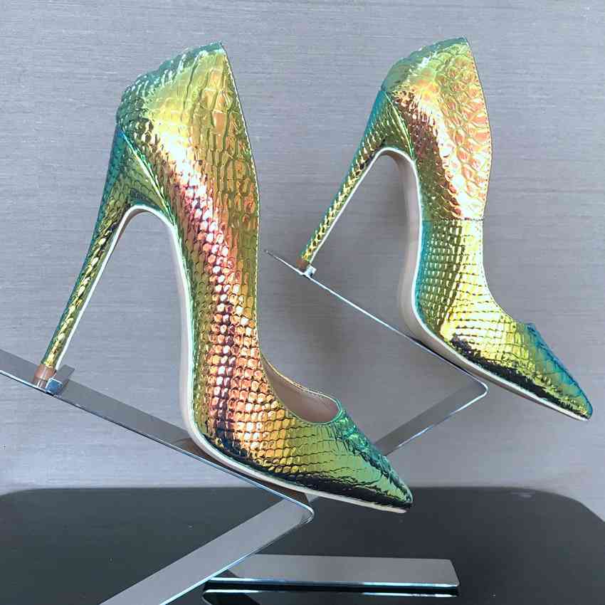 

dress shoes snake leather shoes, high heels for women, big size, party, wedding, platm d9fb, Black