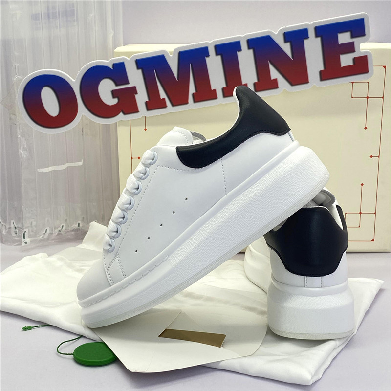 

With Box High Quality Men Women Dress Shoe Designers Casual Shoes 3M Reflective Sneakers Fashion Genuine Leather Velet Outdoor Platform Trainer Sneaker Mcqueens, 18