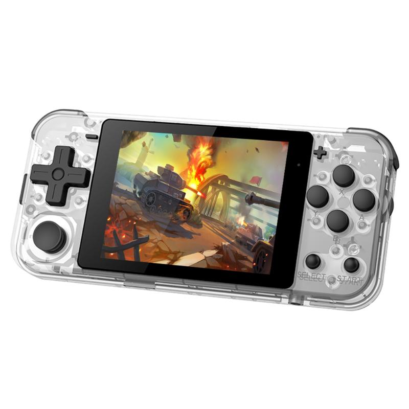 

Portable Game Players POWKIDDY Q90 Retro Console 3.0 Inch IPS LCD Player Machine Open Dual System Handheld 16 Simulator For PS1/NES/SFC