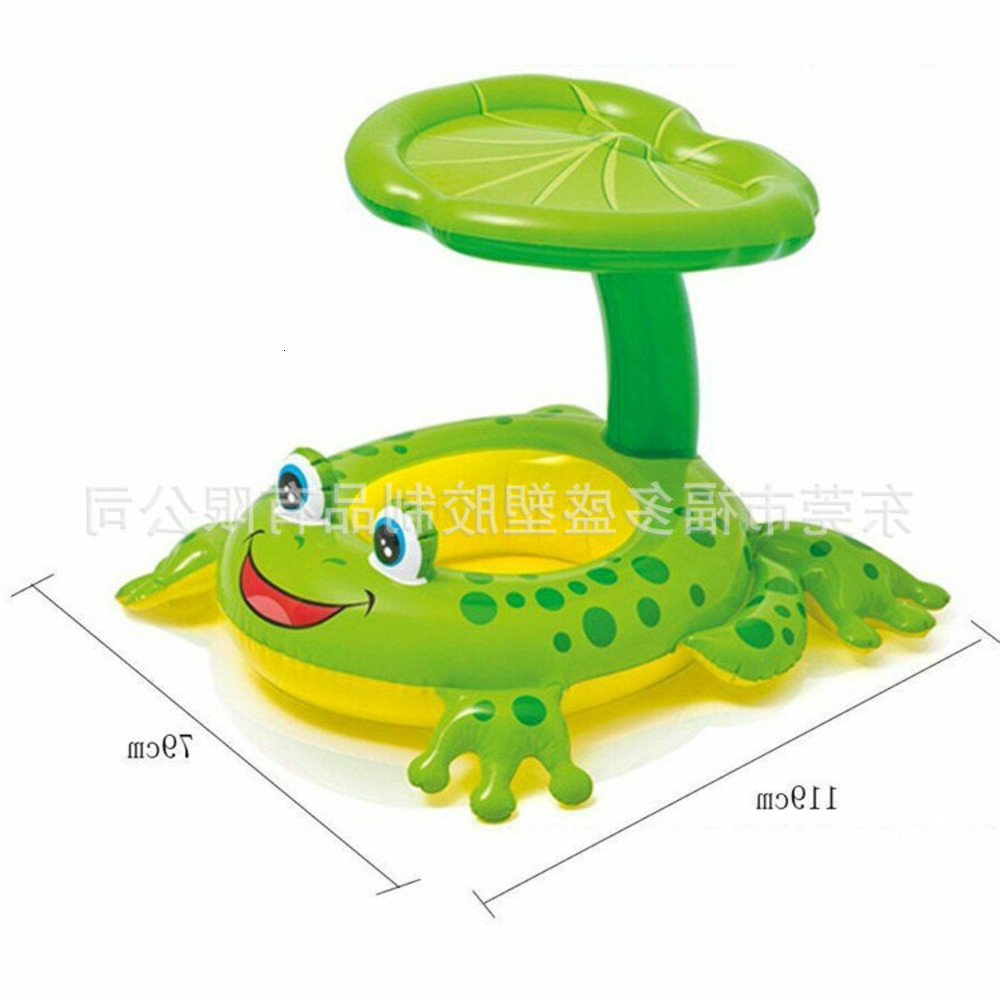 

Swimming ring Frog canopy, baby seat, sunshade, circle, children's water inflatable swimming apparatus