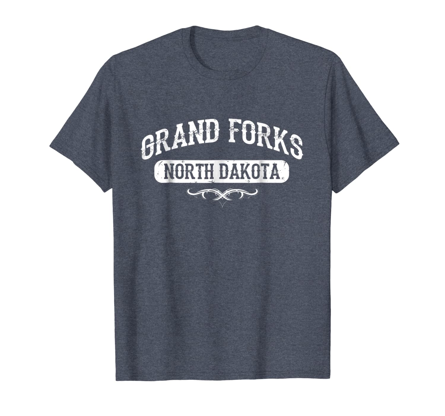 

grand forks north dakota t shirt, White;black
