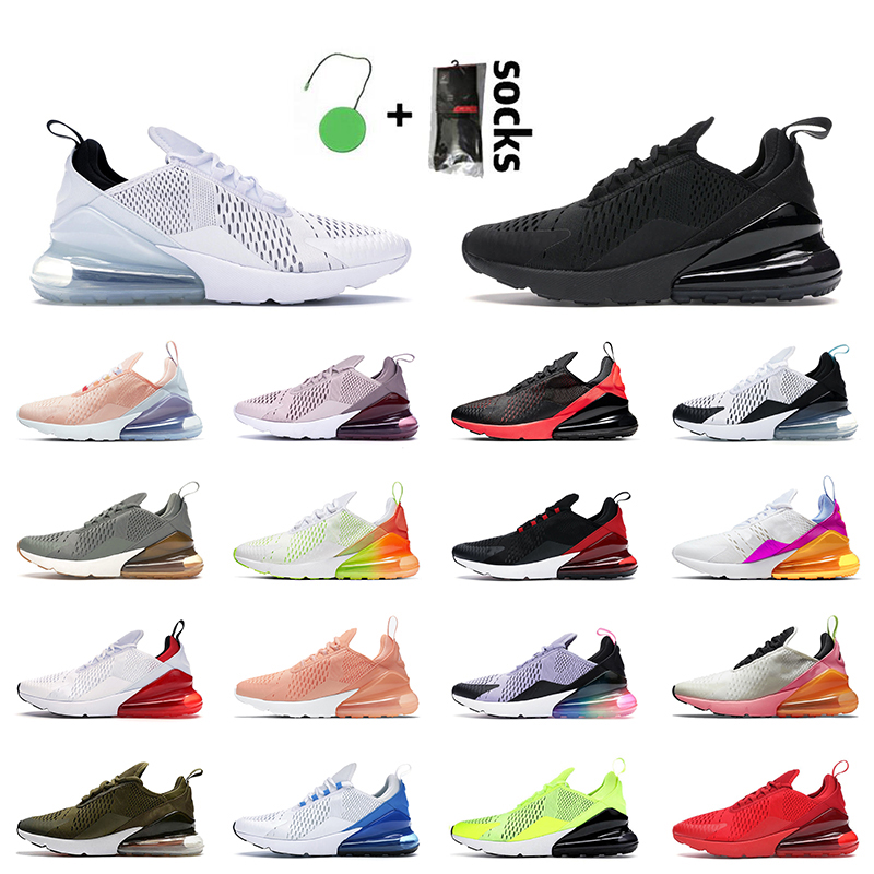 

Top Quality Triple White Black 270s Men Running Shoes Air Women Trainers Max Volt Barely Rose University Red Medium Olive Bred Sports Sneakers