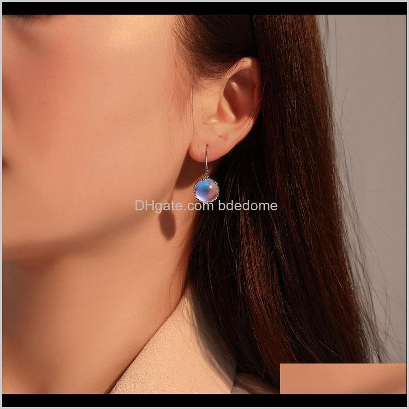 

Hoop & Hie Elegant Blue Gradual Change Opal Stud For 925 Sier Plated Cute Women Wedding Earrings Jewelry Lovers Gift Drop Delivery 2021 K6Ep