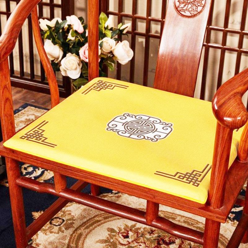

Cushion/Decorative Pillow Chinese Style Mahogany Armchair Cushion Classical Elegant Sofa Seat Mat Colorful Printed Breathable Non-Slip Pad F, Lianhua