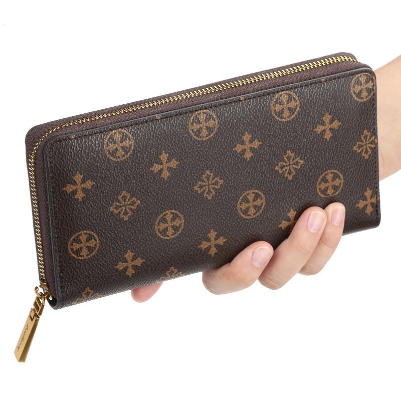 

Wallets Women's Wallet Fashion Flower Pattern Mobile Phone Coin Brand Top Quality Pu Luxury Designer Card Holder, Red;black