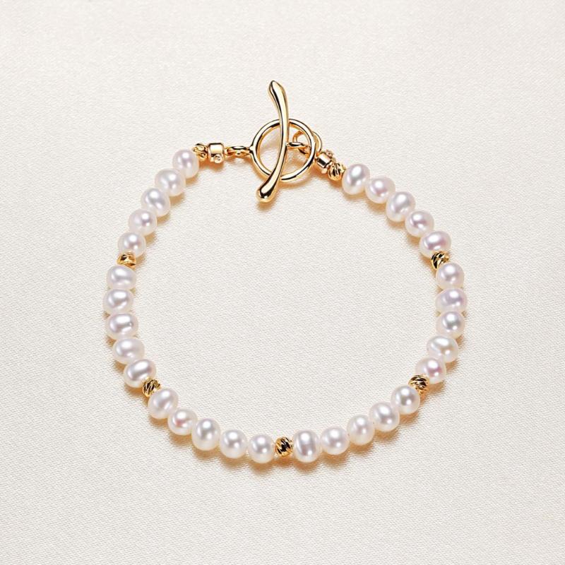 

Bangle Freshwater Pearl Stick Mouth Bracelet Girls Simple Small Fresh Crafts Hand Jewelry Wholesale