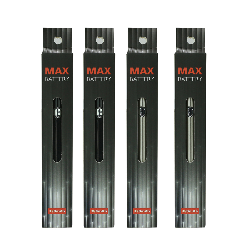 

InStock Authentic Amigo Max Preheat Battery 380mAh Variable Voltage Bottom Charge 510 Battery For Thick Oil Vaporizer Pen G2 G5 Cartridges