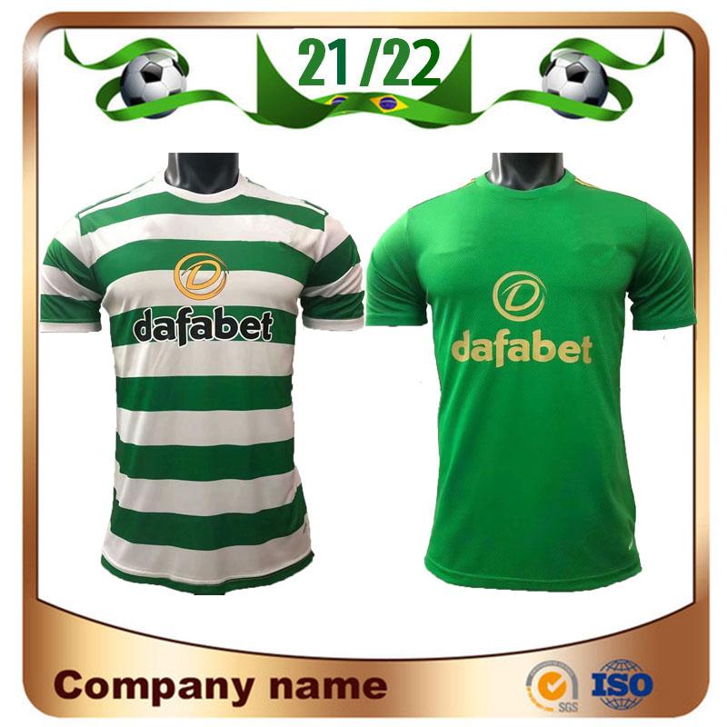 

21/22 Celtic soccer jerseys 2021 home green EDOUARD JOHNSTON GRIFFITHS McGREGOR Maillots de fooT FORREST football Shirts uniforms