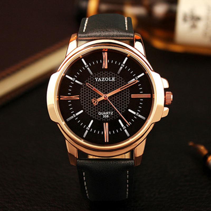 

Wristwatches YAZOLE Men's Watch Business Fashion Quartz Watches Trend Waterproof Original Brand Boutique Promotion Gift Relogio Masculino, Slivery;brown