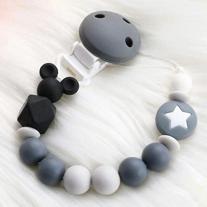 

Pacifiers# Baby Pacifier Clips Silicone Pendant Beads Clip Chains Teething Chain Infant Nipple Clamp Chew Accessories