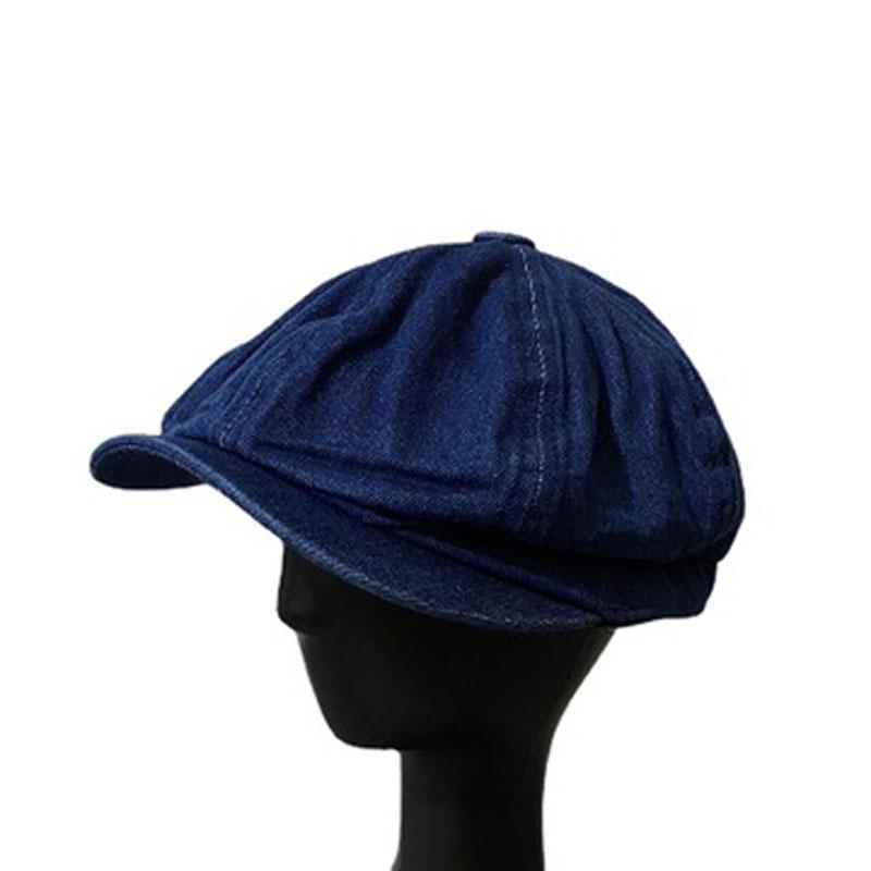 

Berets Four-Color Cowboy Short-Brimmed Cap Fashion Men's Autumn And Winter Retro Old-Fashioned Forward Women Hip-Hop Student, Black