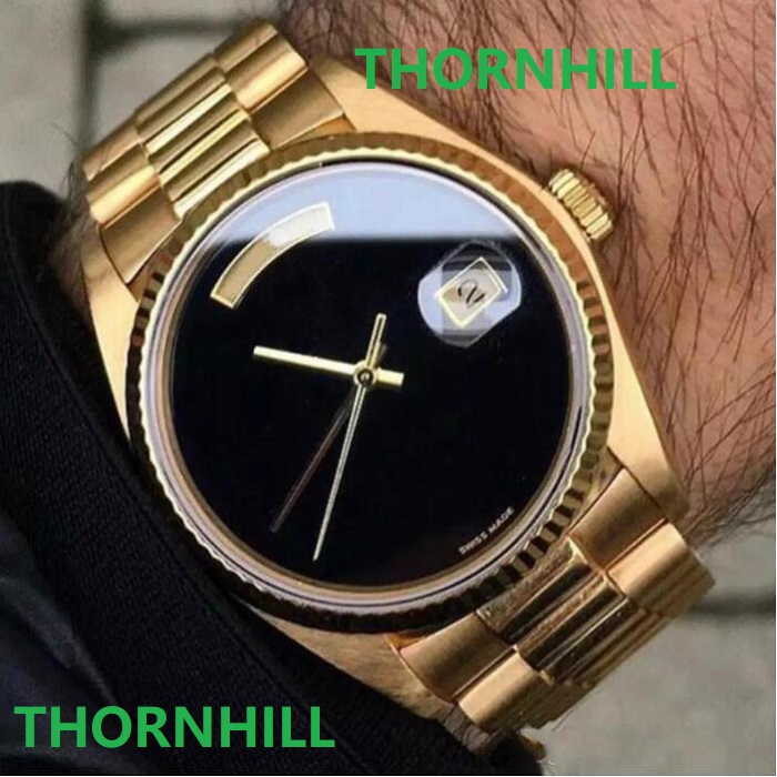 

Top Watch Men Daydate Automatic 18k Gold Sapphire Glass 316L Stainless Steel Mechanical Automatic Mens Watches Sports Male Wristwatches luxury mens watches, As pic
