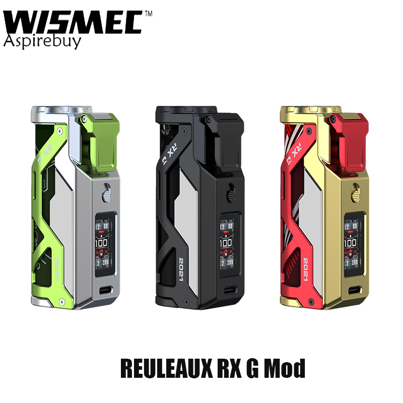 

Wismec REULEAUX RX G Mod 100W Box Vape AST Artificial Intelligence Technology Electonic Cigarette Vaporizer Authentic