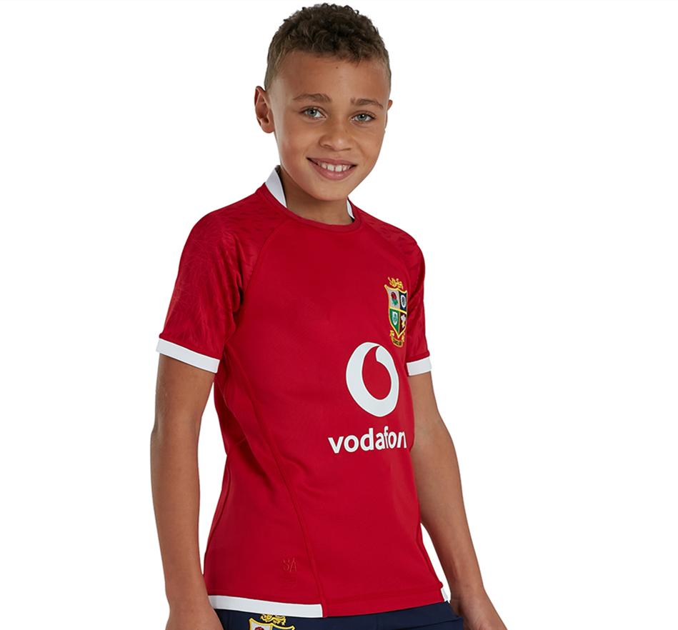 

2021 British and Irish Lions Youths Rugby jersey International League jersey LIONS kids home rugby Shirt, Black