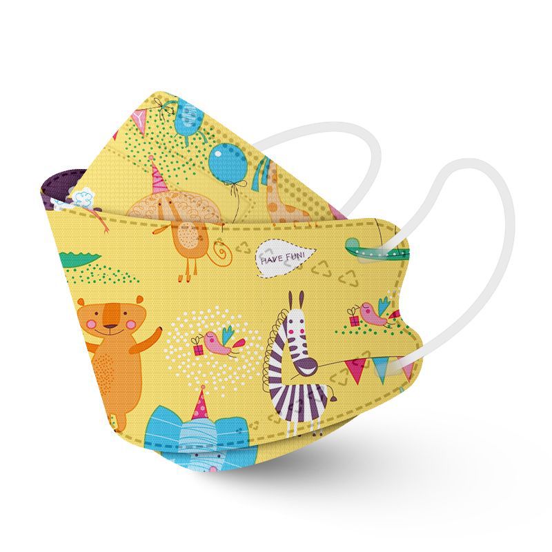 Fashion Child Disposable Face Masks Kids Mask High Quality breathable 4d mouth cover Dust-proof Masque Protection-image-732770350