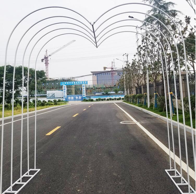 

Party Decoration Wedding Arch Heart-shaped Door Shape Rainbow Road Lead Iron