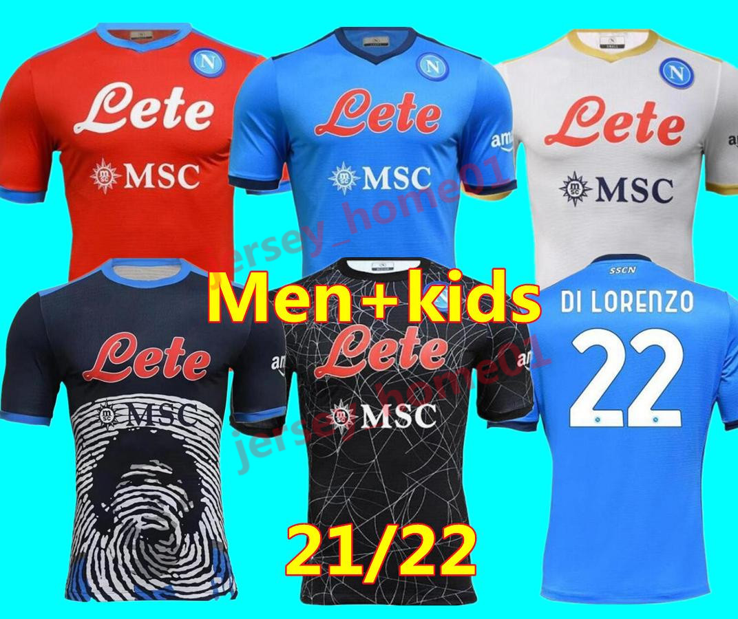 

Napoli Maradona Special Halloween Soccer Jersey 2021 2022 Maglia Naples 21 22 Football Shirt ZIELINSKI INSIGNE OSIMHEN FABIAN LOZANO alult m, Black;yellow