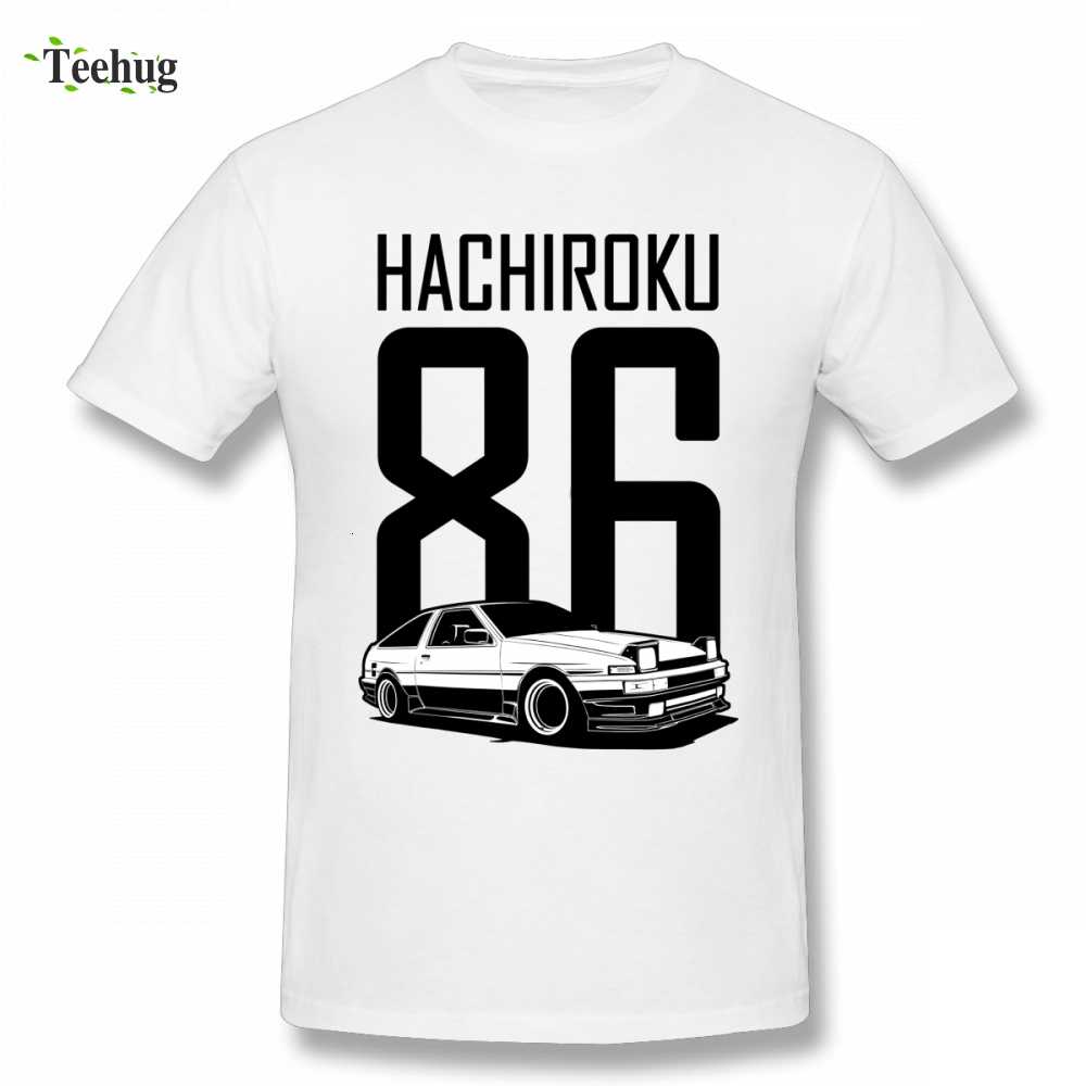 

T shirts Toyota Ae86 Hachiroku Auto Homme Tee Shirt Men Free Unique Design Initial d Fujiwara Tofu T-shirt, White;black