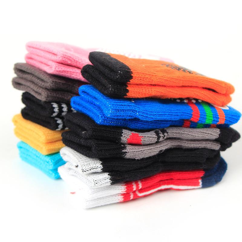 

Dog Apparel 3set 4pcs/set Pet Socks Indoor Anti-Slip Bottom Knit Warm Sock Shoes For Small Teddy Puppy Shoe Doggie Clothing S-XL