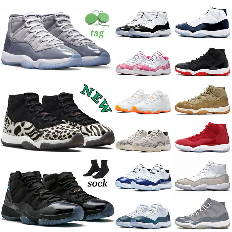 

11s mens basketball shoes top jumpman 11 cool grey 2021 womens animal instinct snakeskin pink light bone low bred 25th anniversary rose gold sneaker designer trainer, Y21 rose gold 36-40