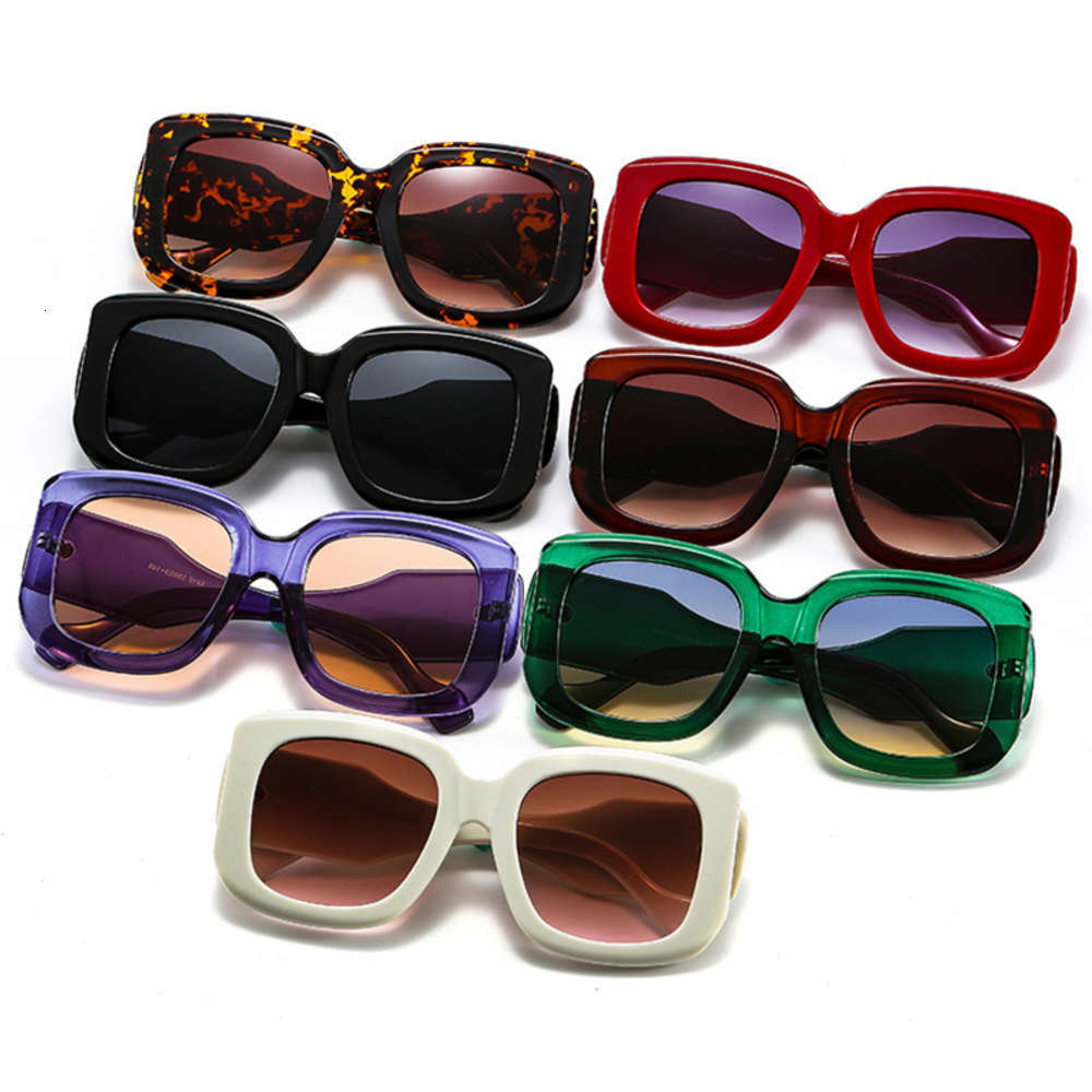 

sunglasses For example & Eggs Mode Oversized Square Women Vintage Gradient Eyewear Men Trending Green Pair Sunglasses UV400, Black