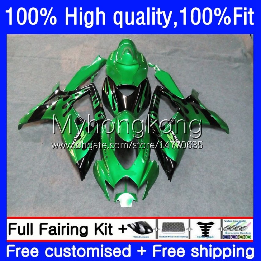 

Injection Mold For SUZUKI GSX-R750 K6 GSXR-750 GSXR600 2006 2007 Body 21No.86 GSXR 600 750 CC GSX-R600 Green flames 750CC GSXR-600 06-07 GSXR750 600CC 06 07 OEM Fairing, No. 4