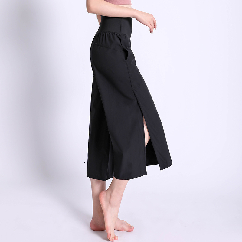 

tracksuits luxury yoga wearlulu fitn's wide leg pants loose high waist slim sports running fast dry yoga suit, Gray