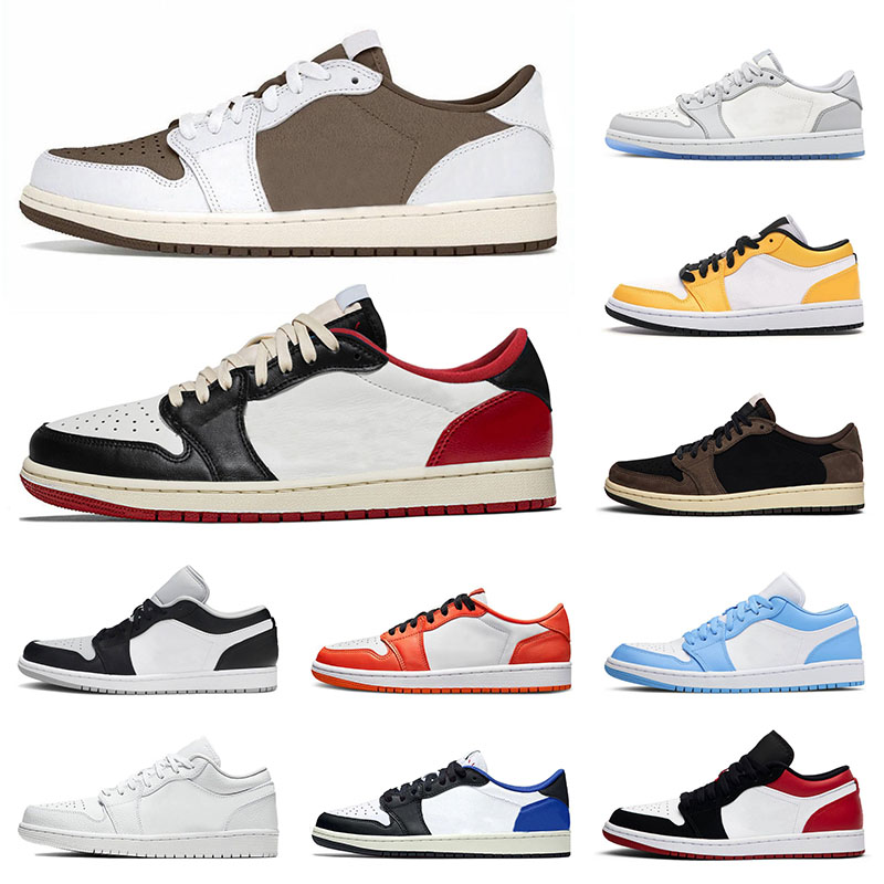 

Jumpman 1 low Reverse Mocha 1s mens basketball shoes ts x fragment Panda University Blue unc Chicago Silver Bred Cactus Jack men women trainers sports sneakers, 36-45 lightbulb