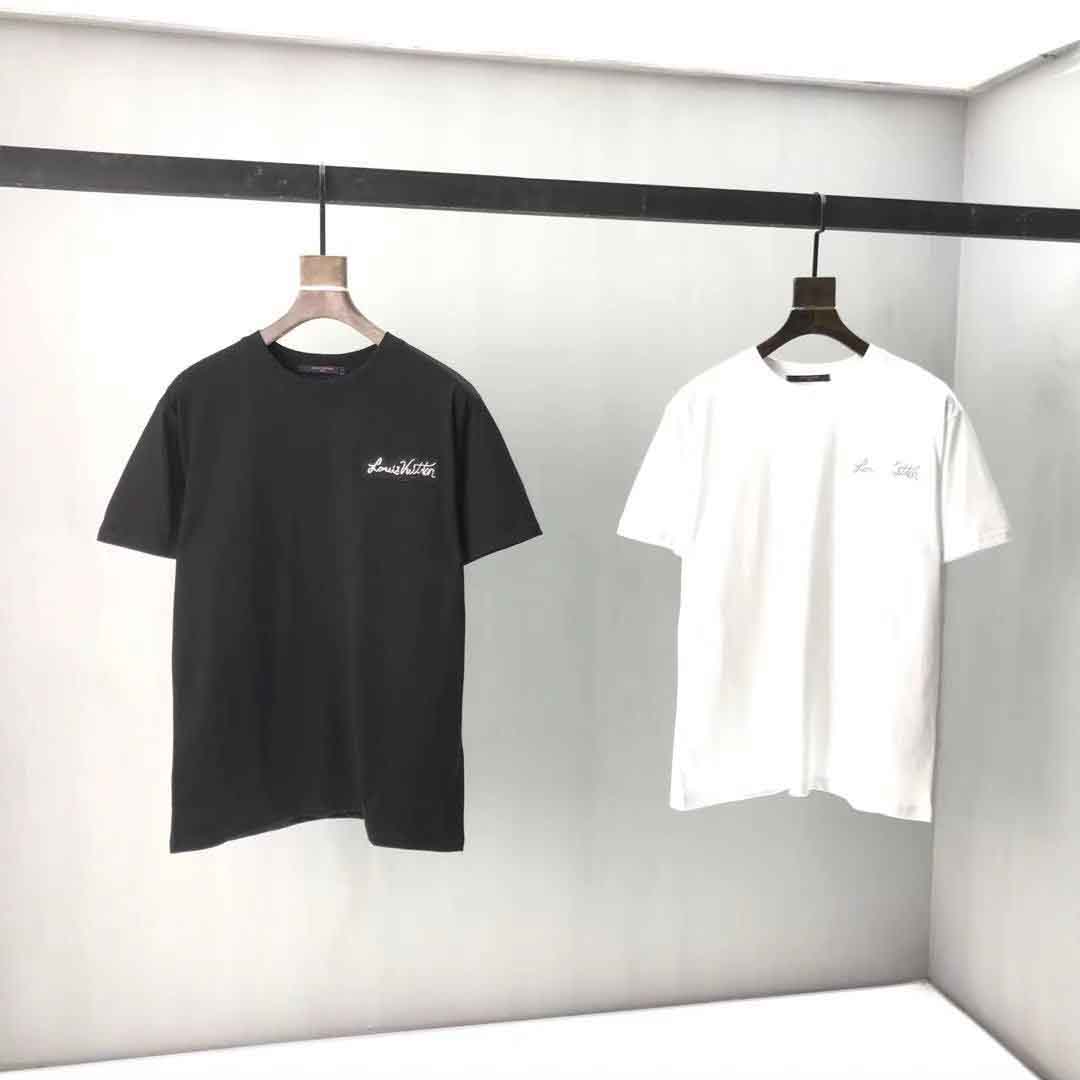 

2020ss spring and summer new high grade cotton printing short sleeve round neck panel T-Shirt Size: m-l-xl-xxl-xxxl Color: black vsdbnbclv3 0bbb3