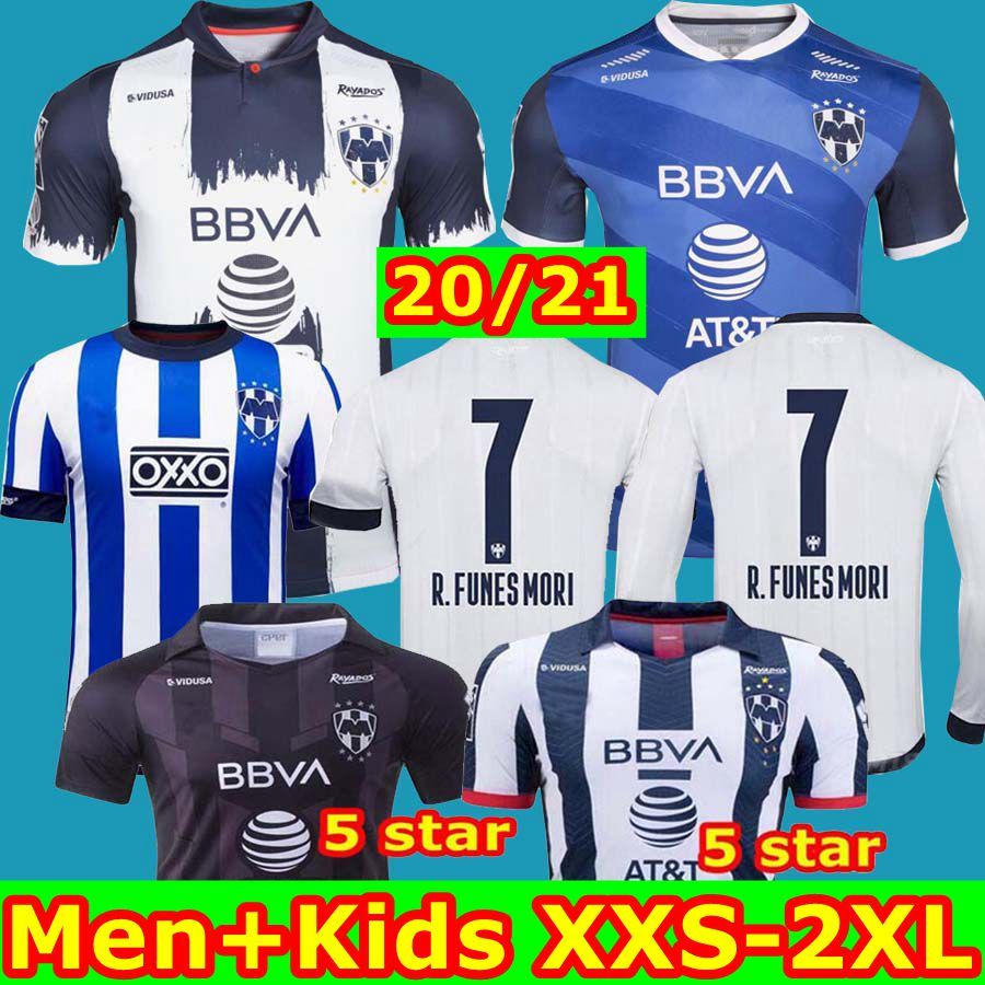 

Thailand 2020 Top 2021 Rayados Monterrey Soccer Jersey V.JANSSEN 9 L.VANGIONI 20 21 Monterrey 75th anniversary Maillot Camiseta de Futbol, Black
