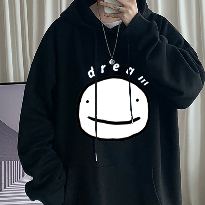 

Women's fall/winter new style hoodie plus fleece sweater Dream SMP printed casual sweatshirt, White
